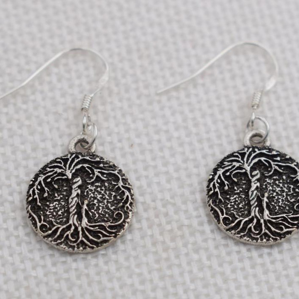 Mom & Child 'tree Of Life' Pendant Earrings