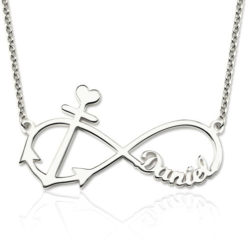 Infinity Anchor Necklace