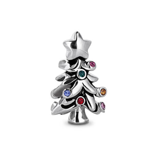 Rhinestones Christmas Tree Charm